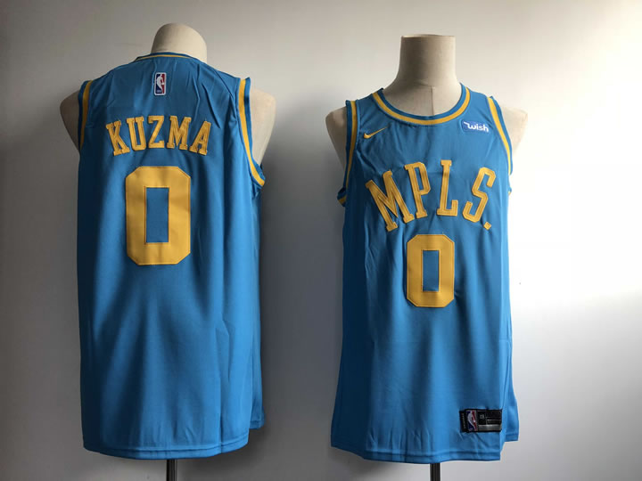 Lakers 0 Kyle Kuzma Light Blue Nike Throwback Swingman Jersey,We sell and wholesale Lakers 0 Kyle Kuzma Light Blue Nike Throwback Swingman Jersey on line form chian!